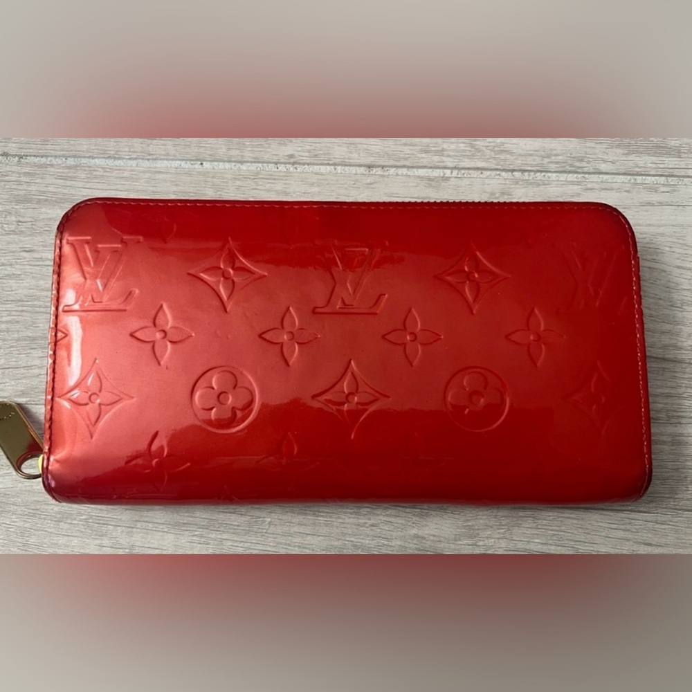 Louis Vuitton Red Vernis Wallet
